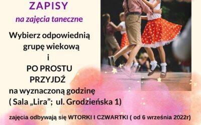 Zapisy na zajęcia taneczne „Kadryl”