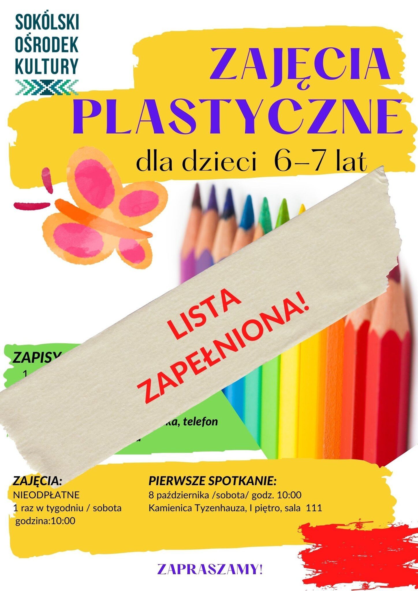 lista zapełniona