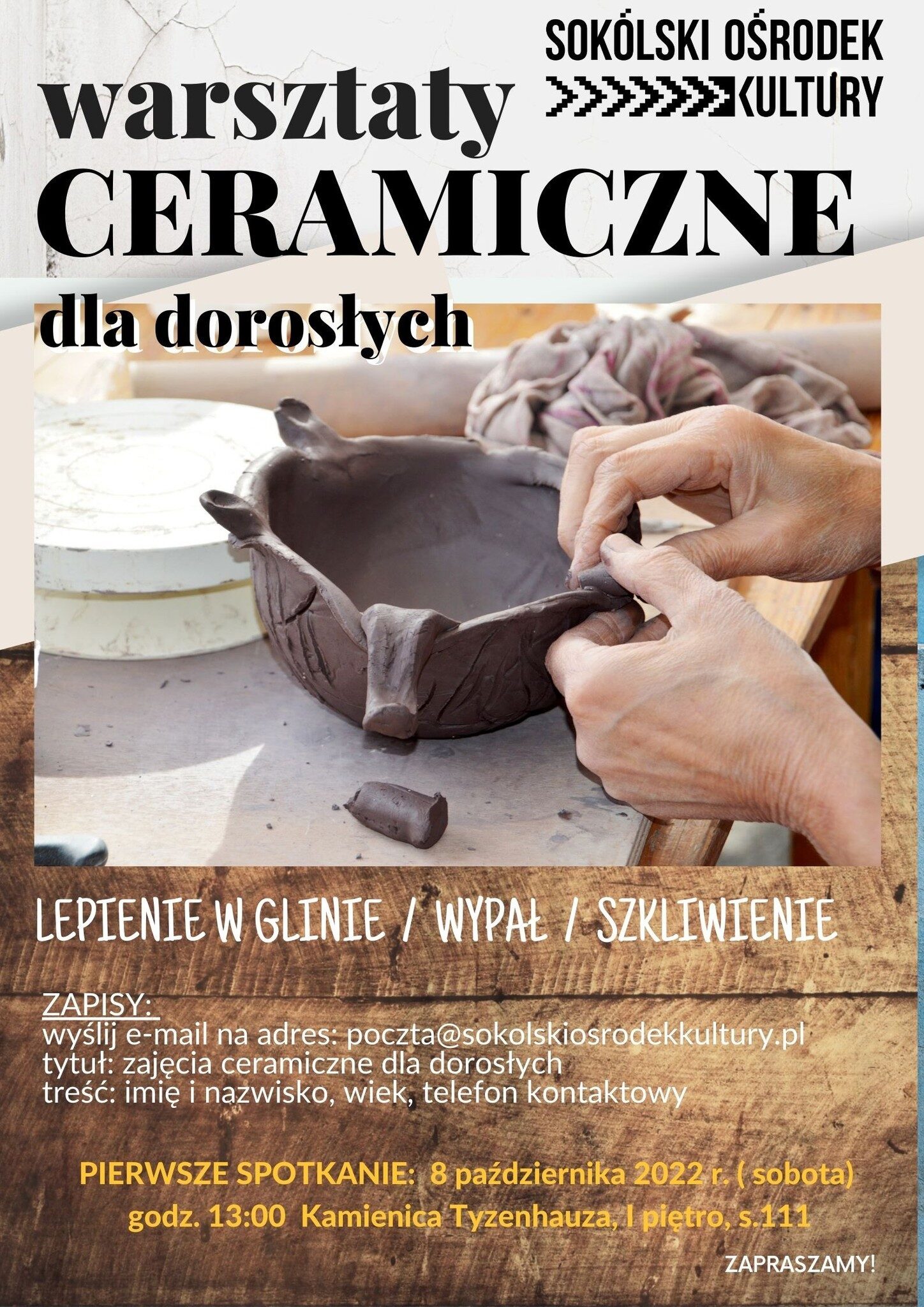 warsztaty ceramiczne dla dorosłych 2022