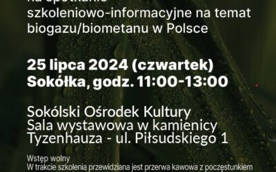 Spotkanie w tematyce BIOGAZU/BIOMETANU w Polsce