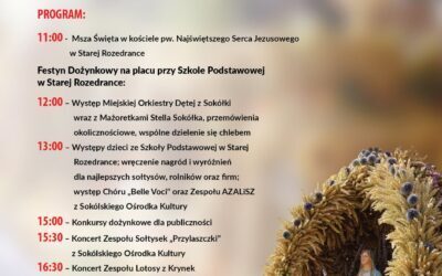 Zaproszenie na Dożynki Gminne w Starej Rozedrance